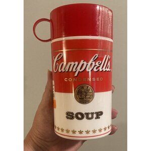 Thermos Campbells Soup CAN-TAINER 2010 Fall Winter Lunch White Elephant